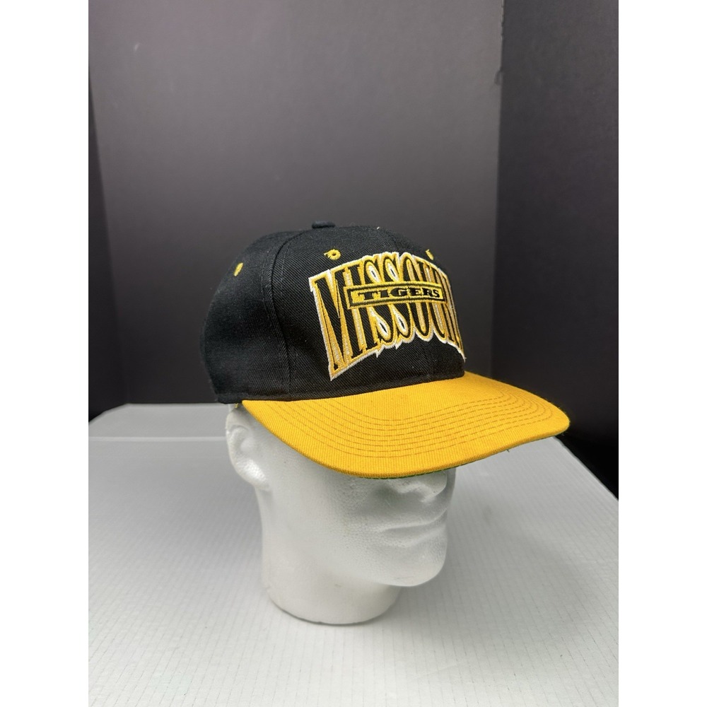 Vtg Missouri Tigers Hat Cap Fitted Mens 7 1/8 Arch Logo NCAA College 90s